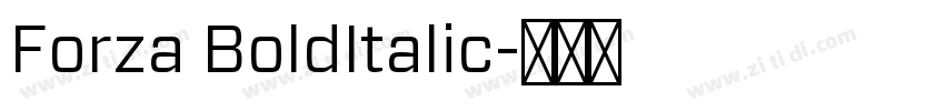 Forza BoldItalic字体转换